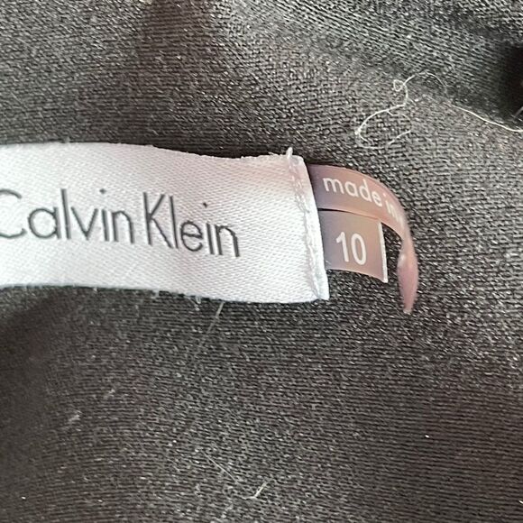 Calvin Klein Black Buckle Waist Sheath Dre… - Picture 6 of 8